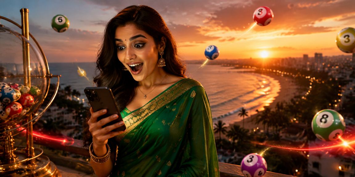 Player betting on Aviator game on mobile in a sunset beach setting