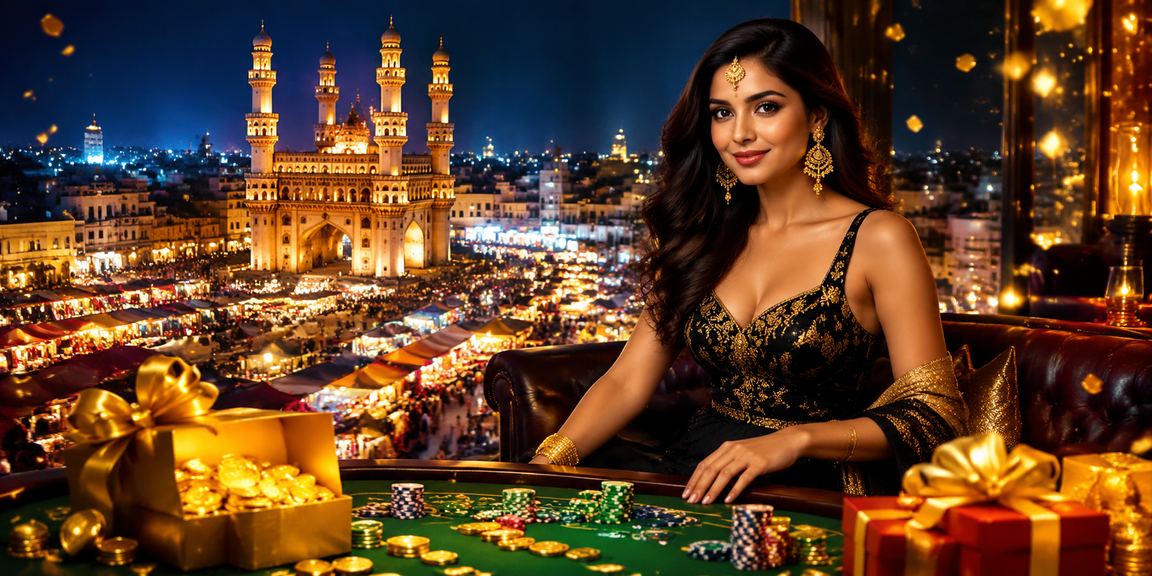 Hyderabad Charminar night market with vibrant betting atmosphere